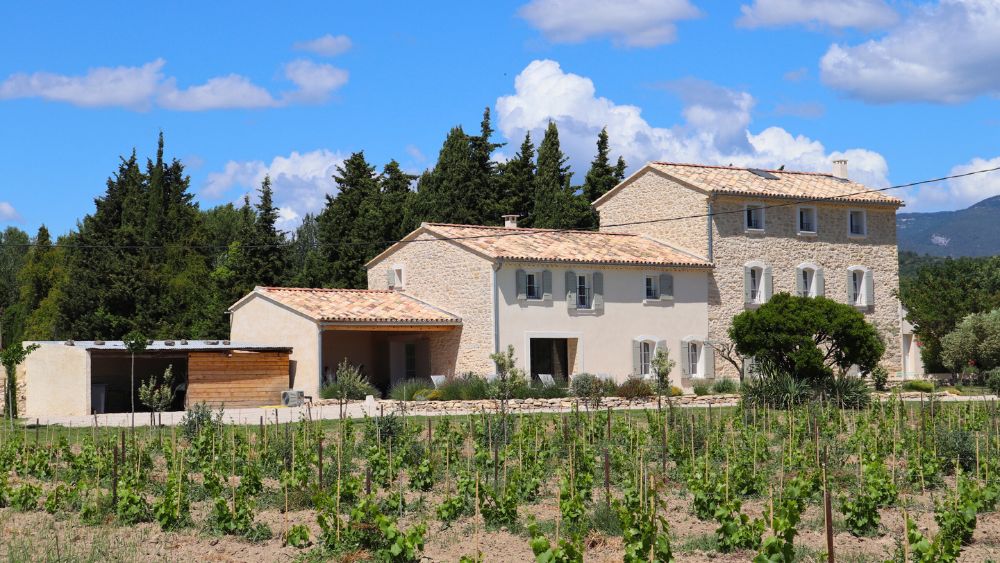 Le Mas Provençal et sa vue sur les vignes